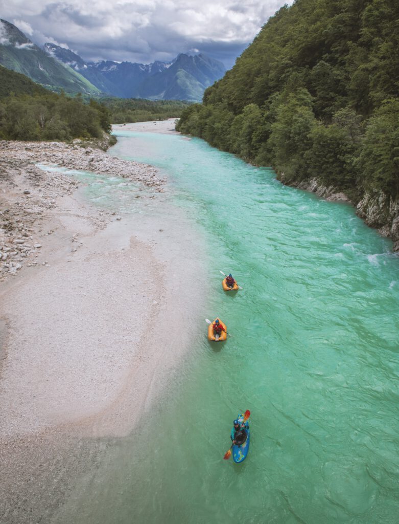 Soča Kayak Valley, Bovec, best kayaking tours, single or double kayak trips