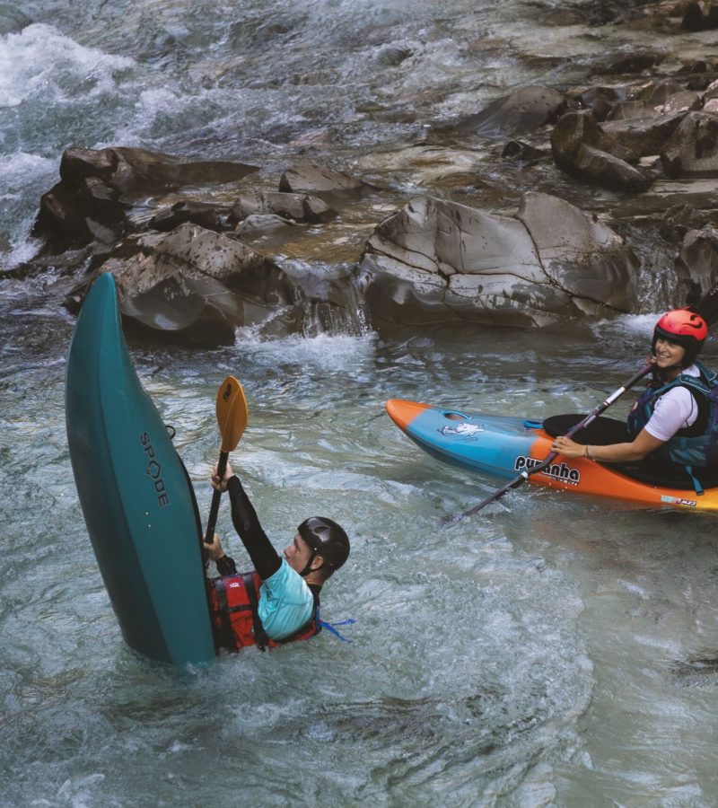 Whitewater kayaking